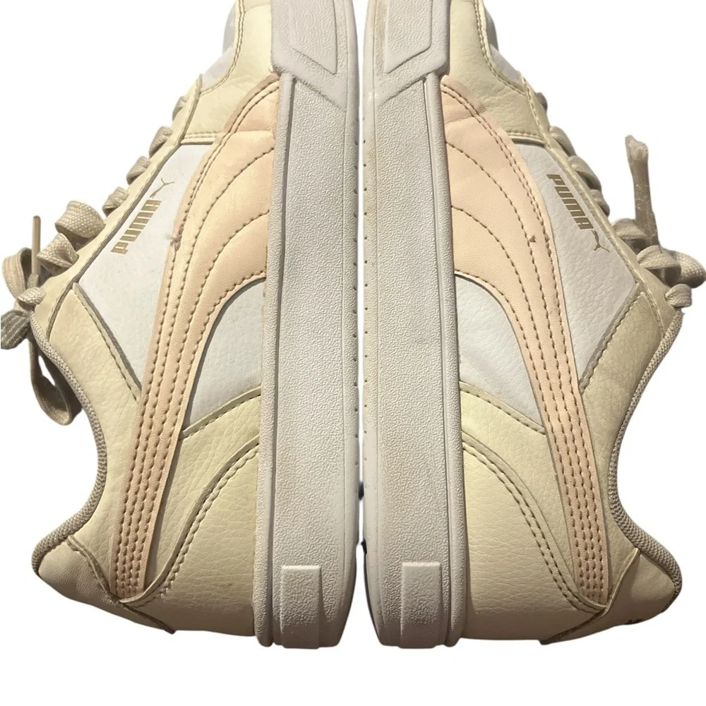 Puma Off-White Leather Sneakers